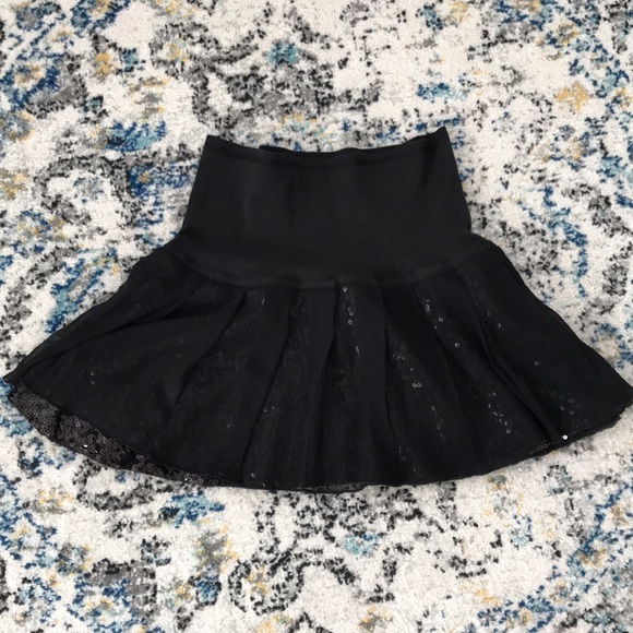 Black Free People Sequinned Mini Skirt - Picture 5 of 9